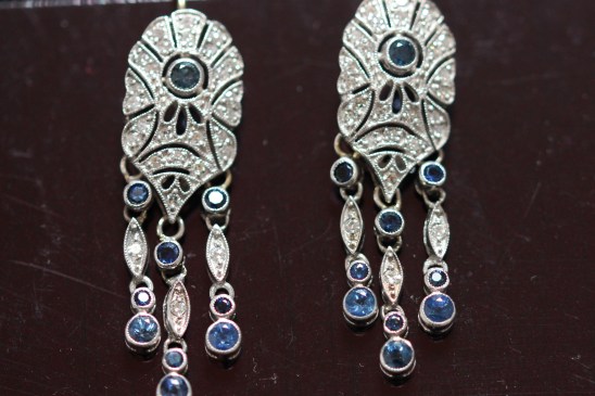 diamond sapphire earringsIMG_4938