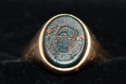antique bloodstone intaglio ring (at Camberwell Antique Centre)IMG_5061
