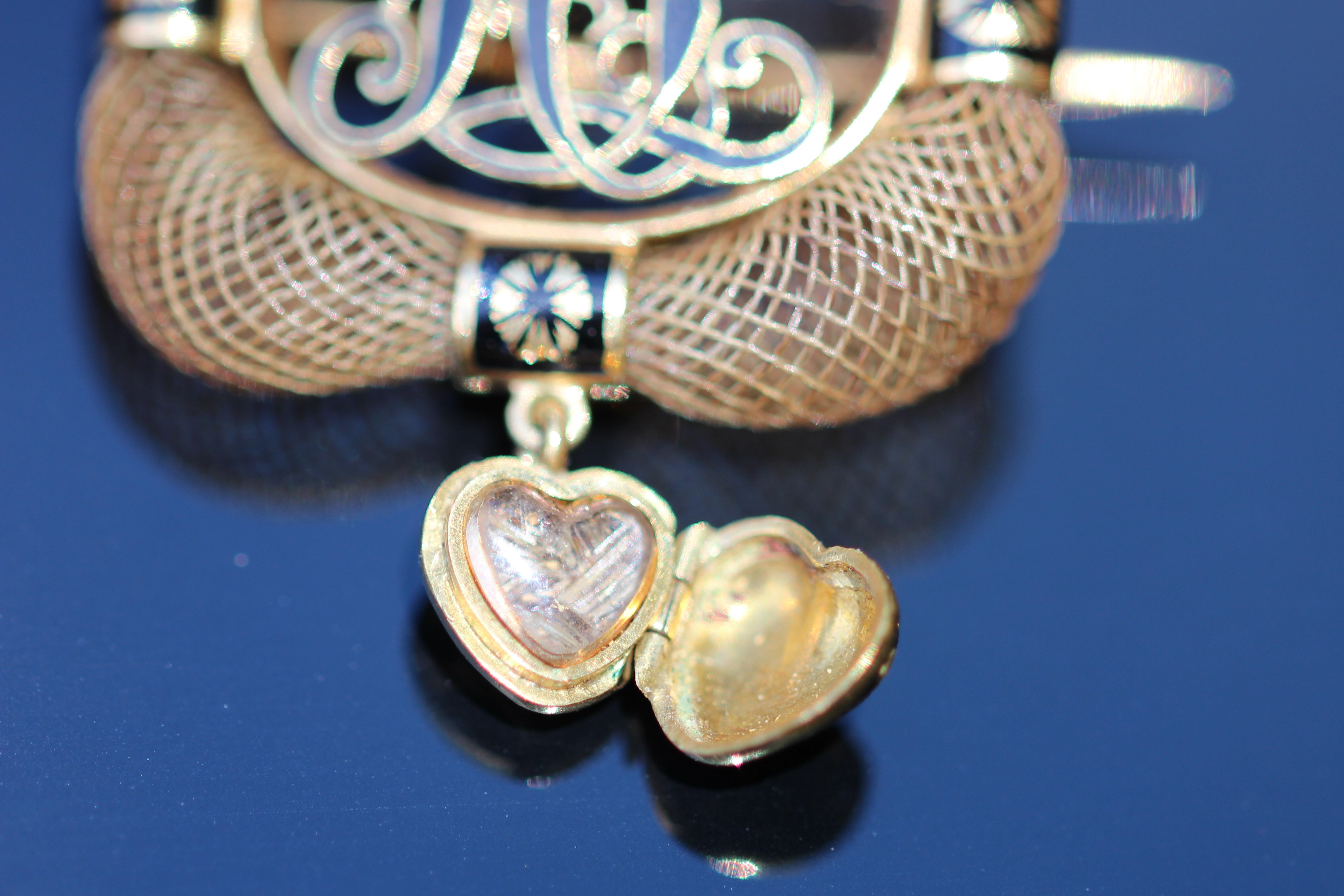 Victorian Mourning brooch – navette jewellery