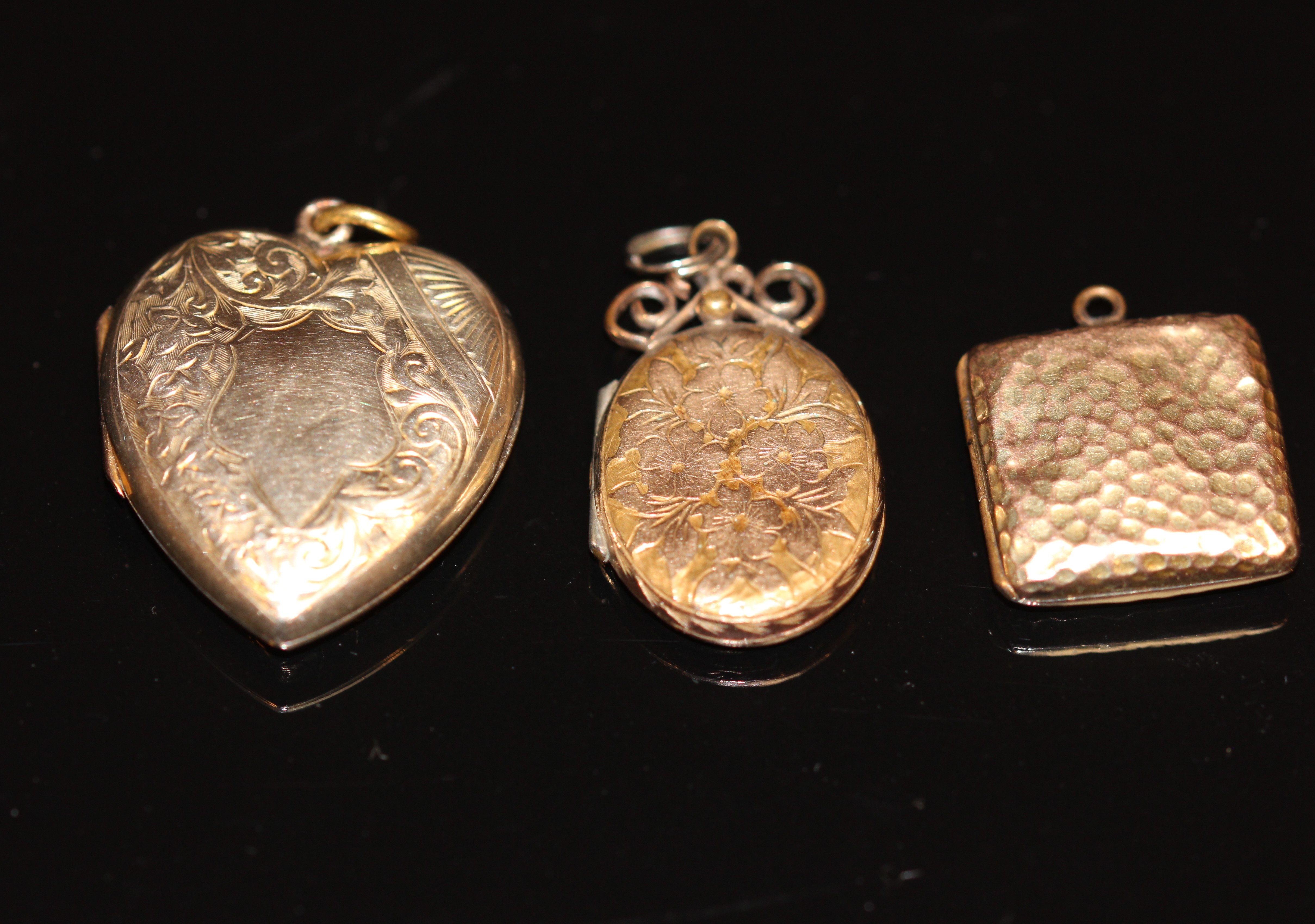 Antique Front and Back Lockets – navette jewellery